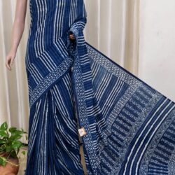 Cotton Indigo Handblock Print
