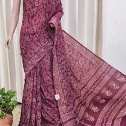 Bagaru Cotton Handblock Saree