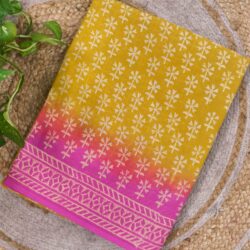 Cotton Handblock Print Saree