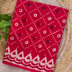 Cotton Handblock Print Saree