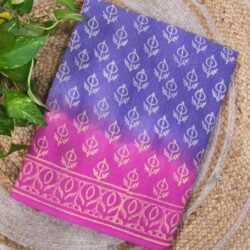 Cotton Handblock Print Saree