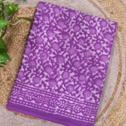 Cotton Hnaadblock Print Saree