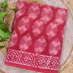 Cotton Handblock Print Saree