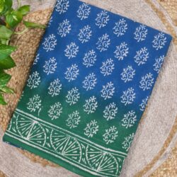 Cotton Handblock Print Saree