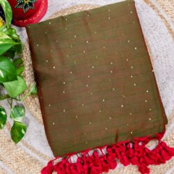 Cotton Sequins Saree