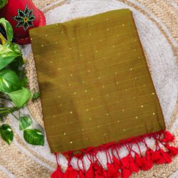 Cotton Sequins Saree