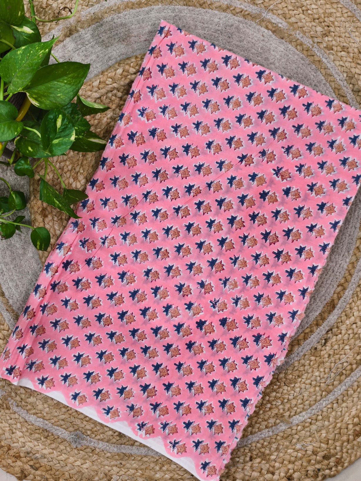 Cotton Sanganeri Print Fabric