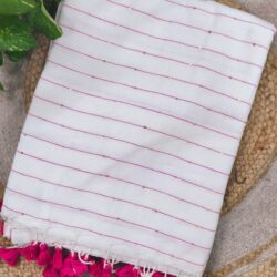 Cotton Sequins Saree