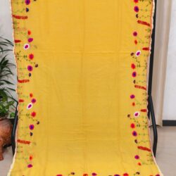 Cotton dembroidery Saree