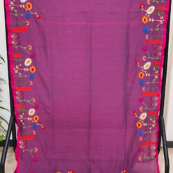 Cotton Embroidery Saree