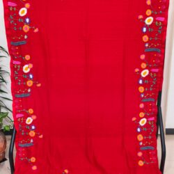 Cotton Embroidery Saree