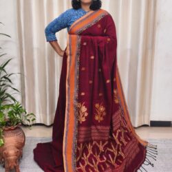 Khadi Cotton Jamdani Saree