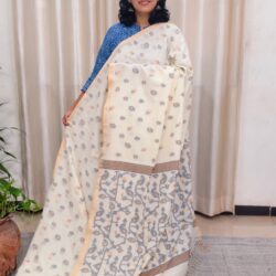 Khadi Cotton Jamdani Saree