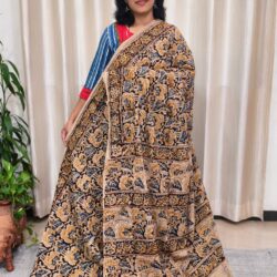 Handblock Cotton Kalamkari Saree