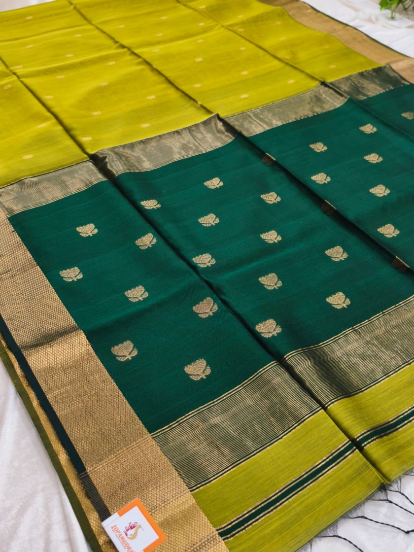 Handloom Maheshwari Saree - Image 4