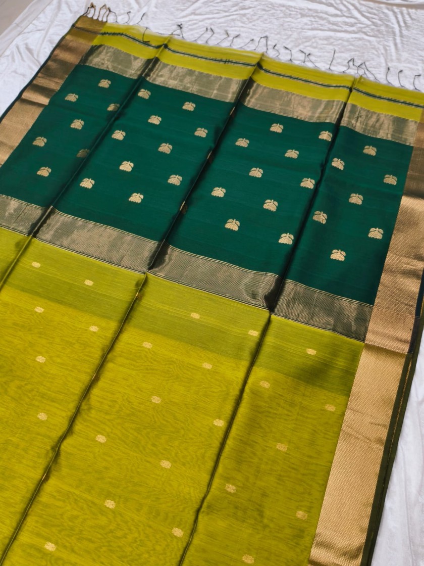 Handloom Maheshwari Saree - Image 2