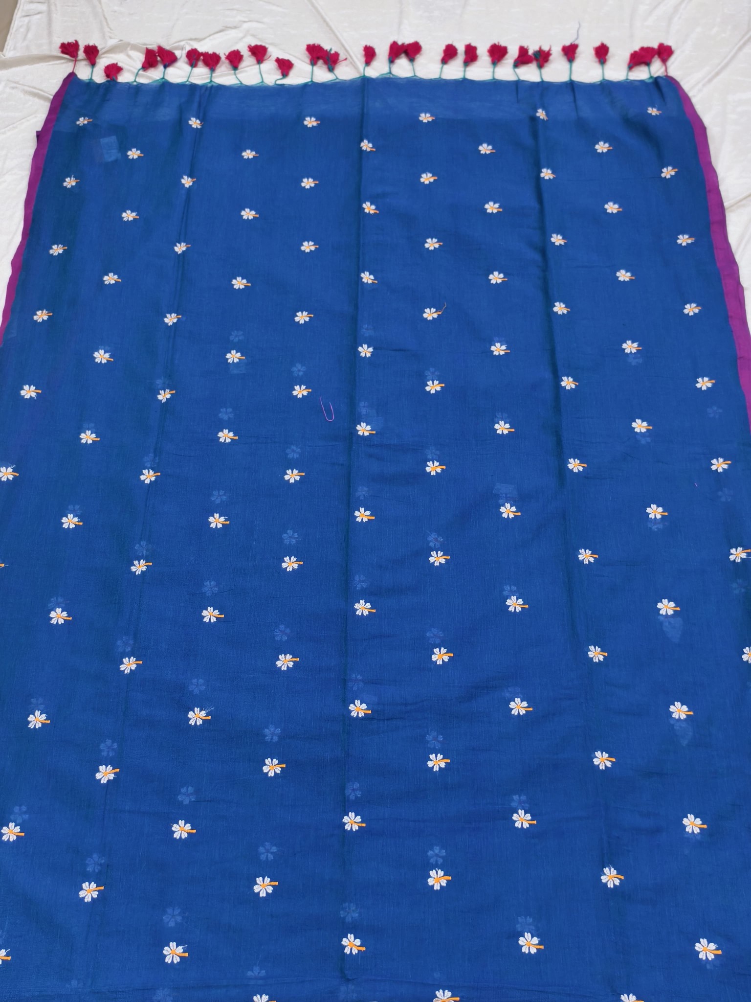 Cotton Parijat Saree - Image 4