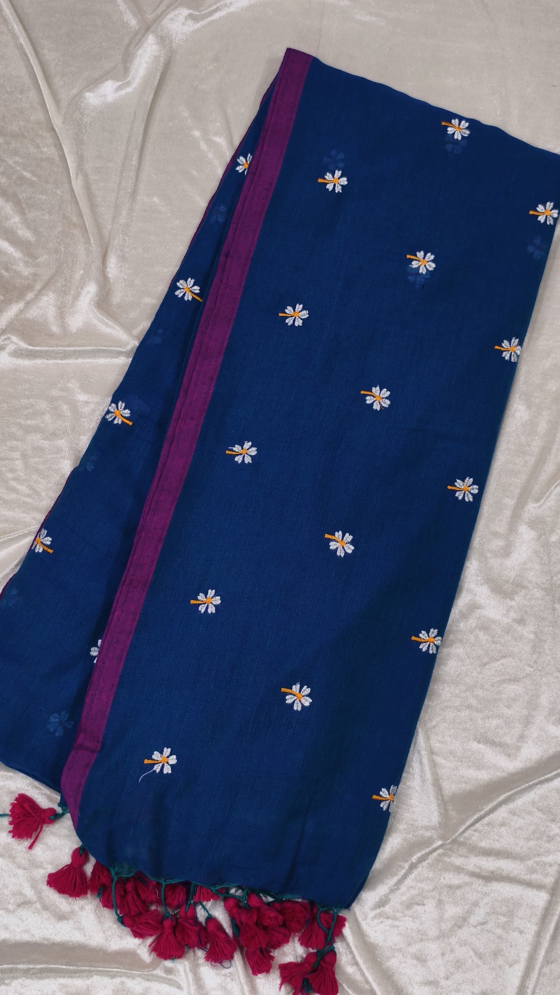 Cotton Parijat Saree - Image 2