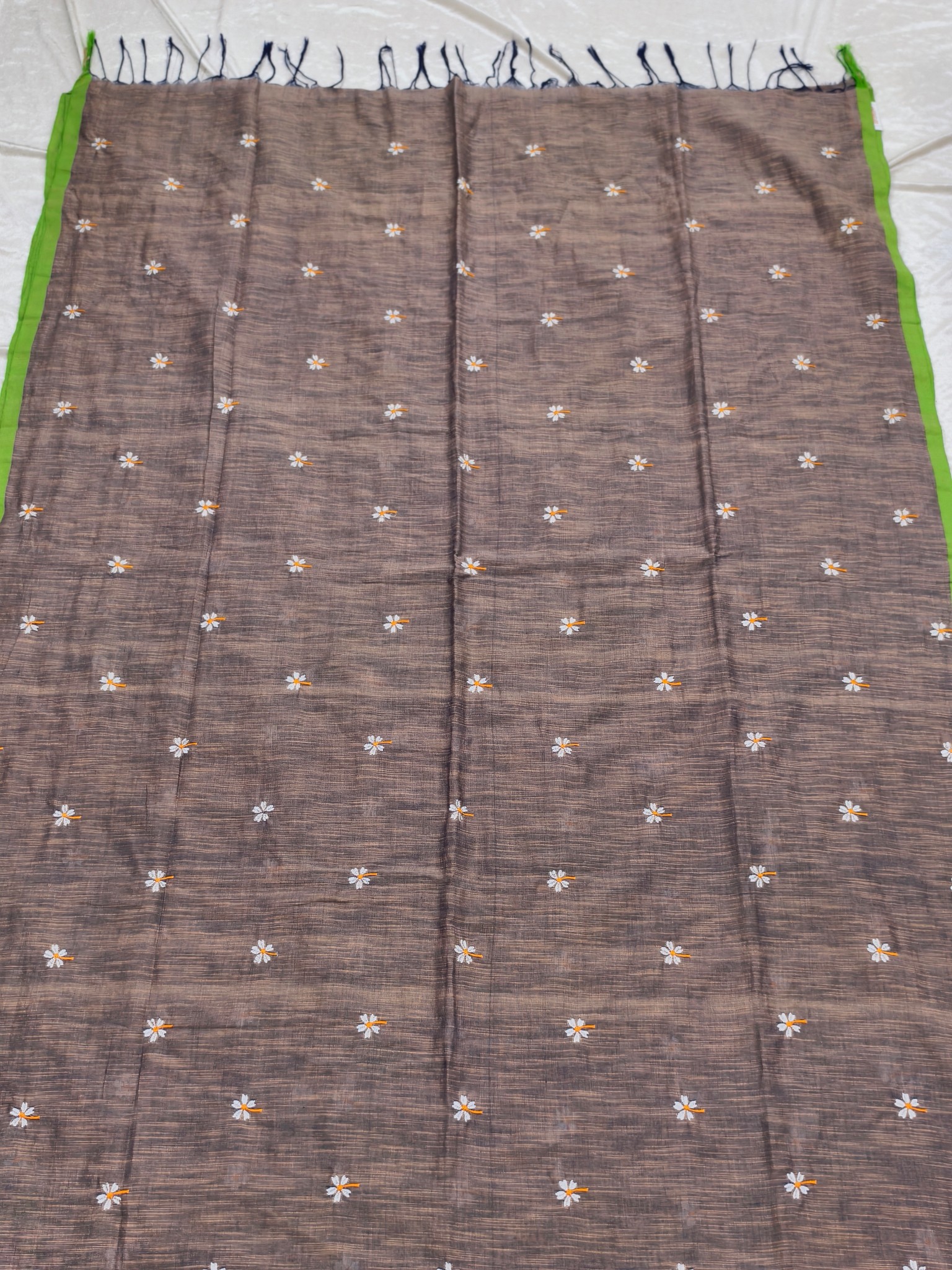 Cotton Parijat Saree - Image 3