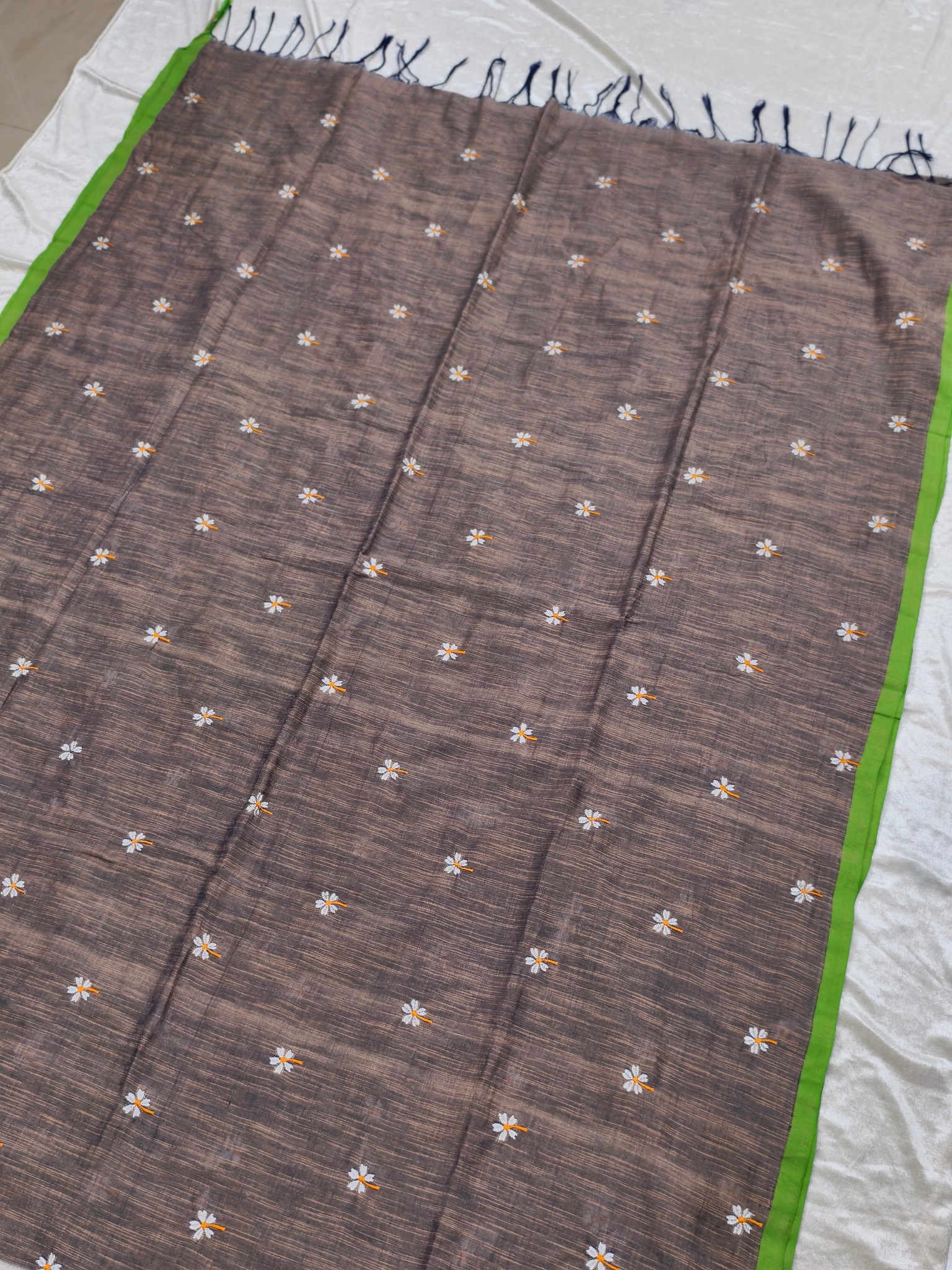 Cotton Parijat Saree - Image 4
