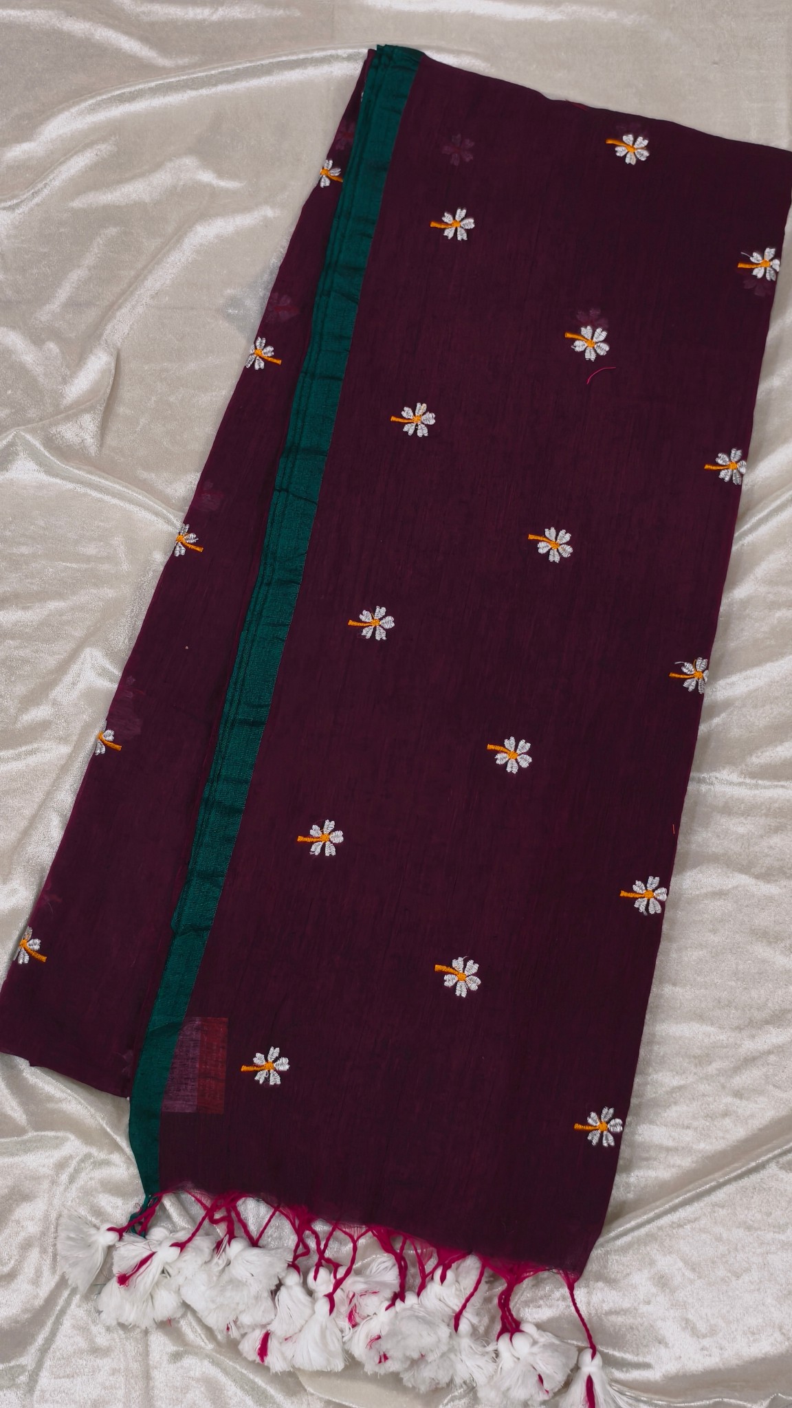 Cotton Parijat Saree - Image 2
