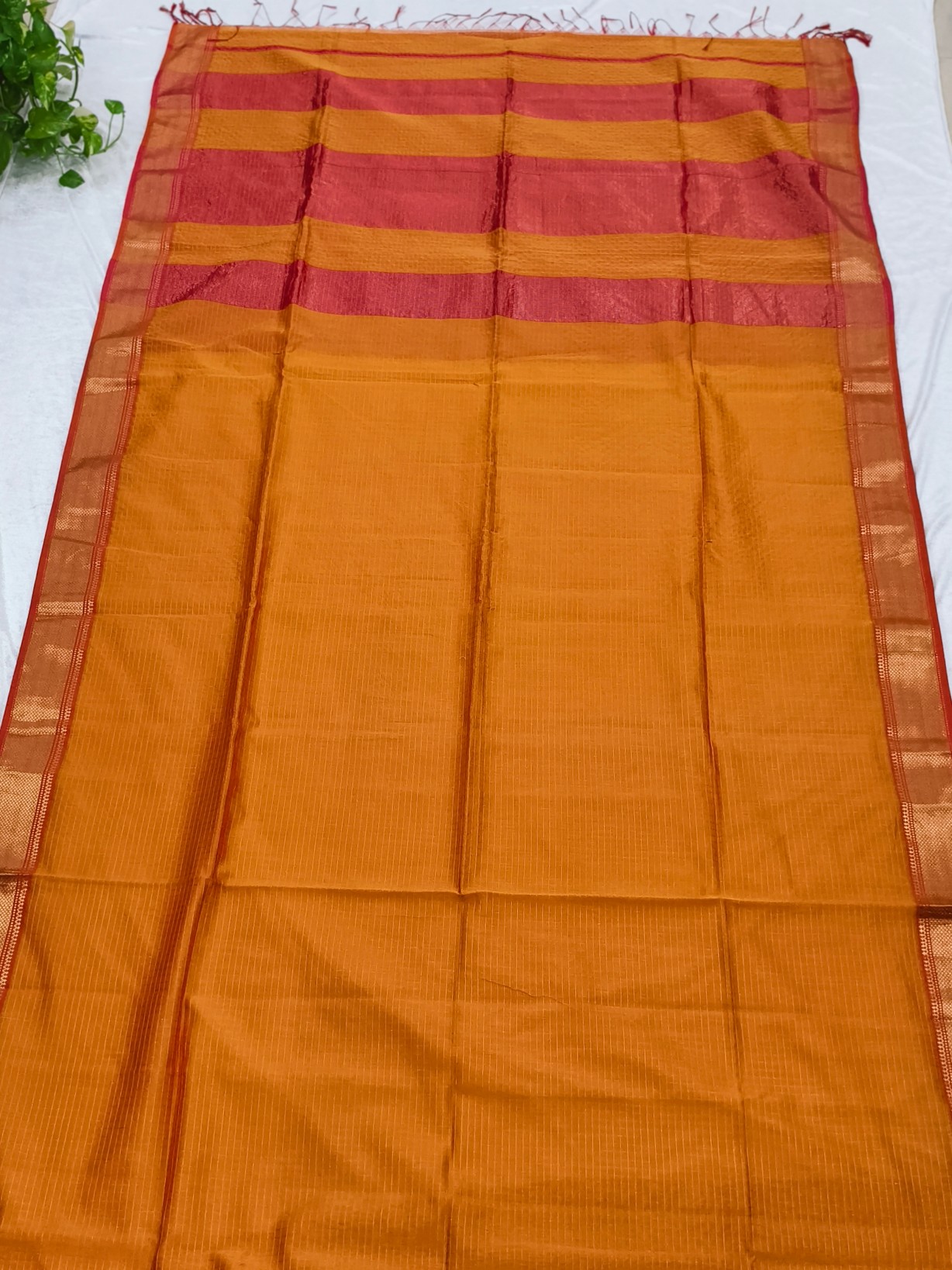 Handloom Maheshwari Saree - Image 5