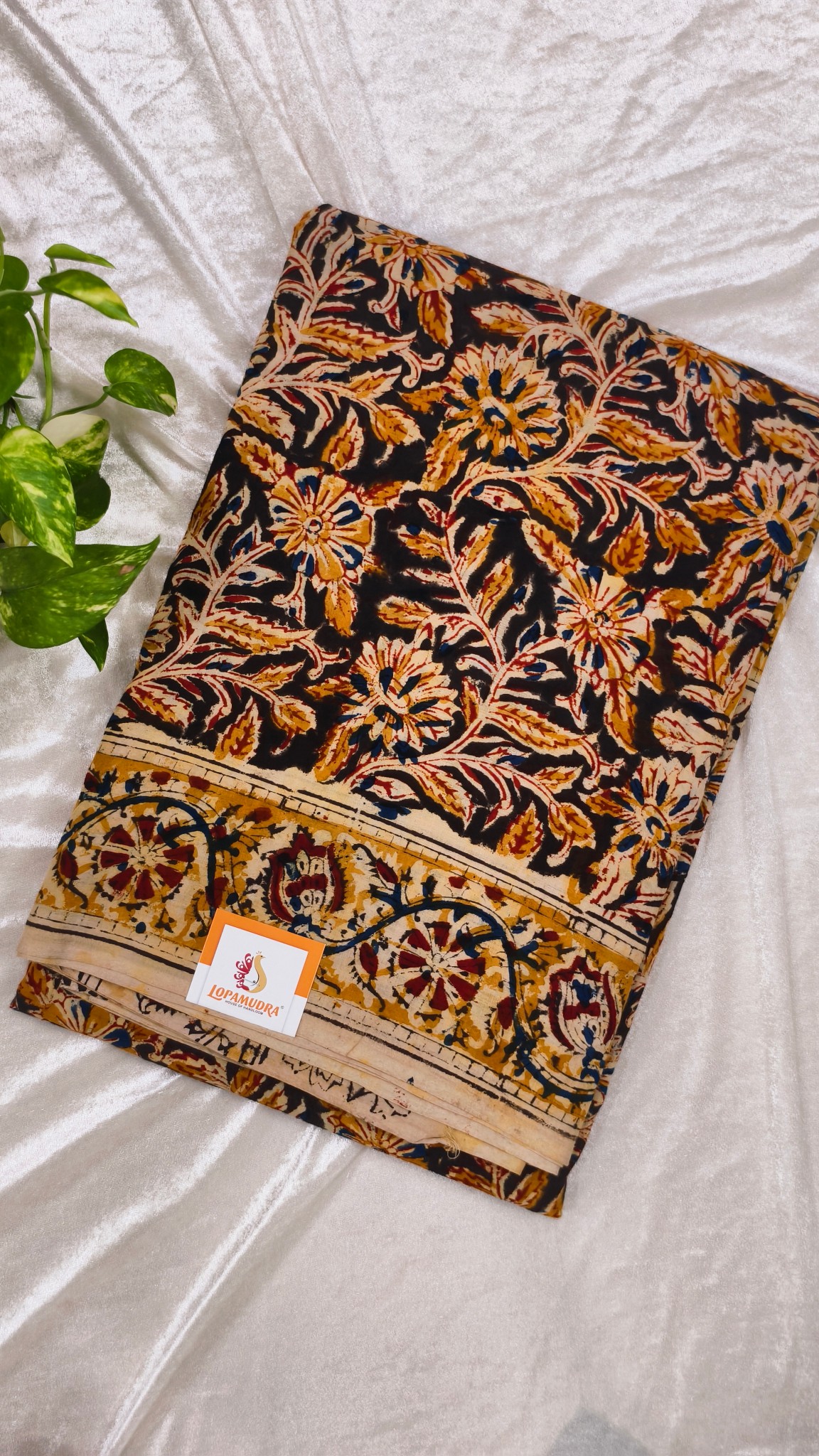 Cotton Kalamkari Saree - Image 2