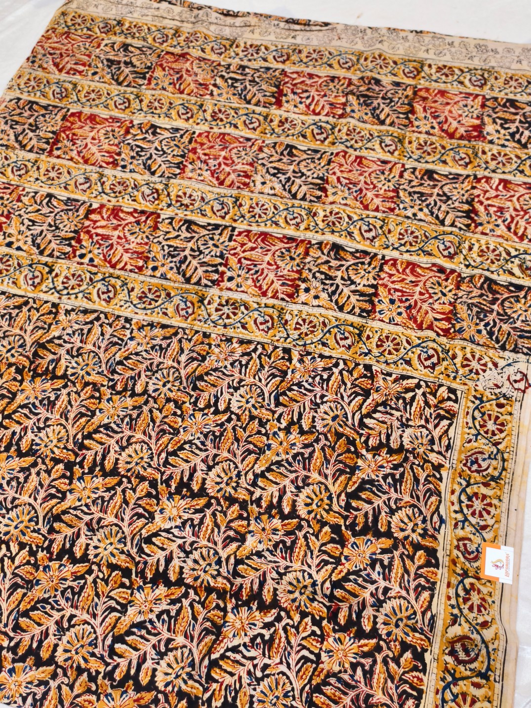Cotton Kalamkari Saree - Image 3