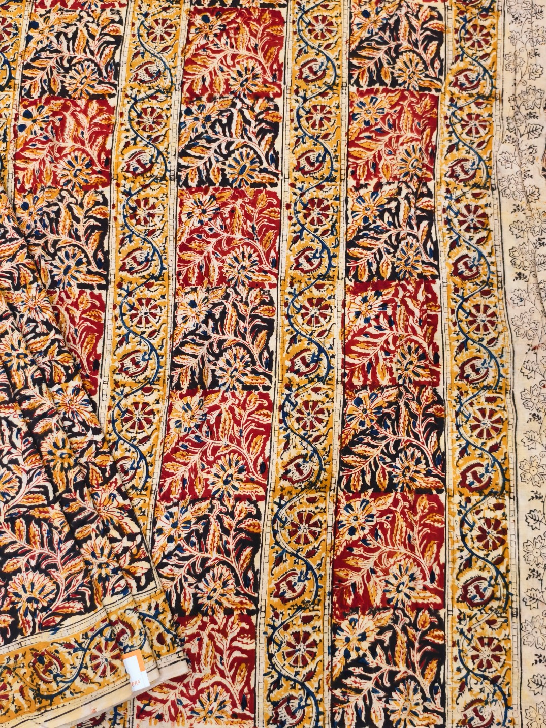 Cotton Kalamkari Saree - Image 4