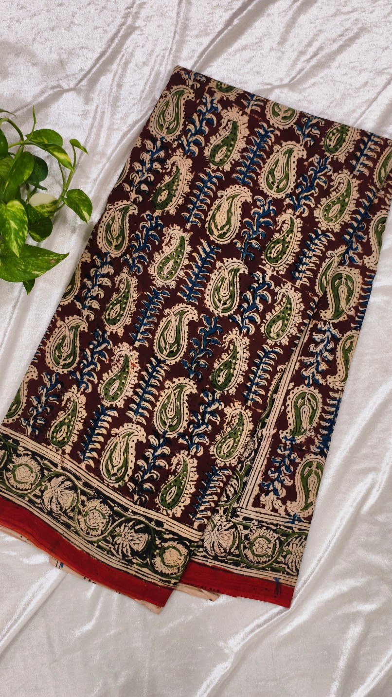 Cotton Kalamkari Saree