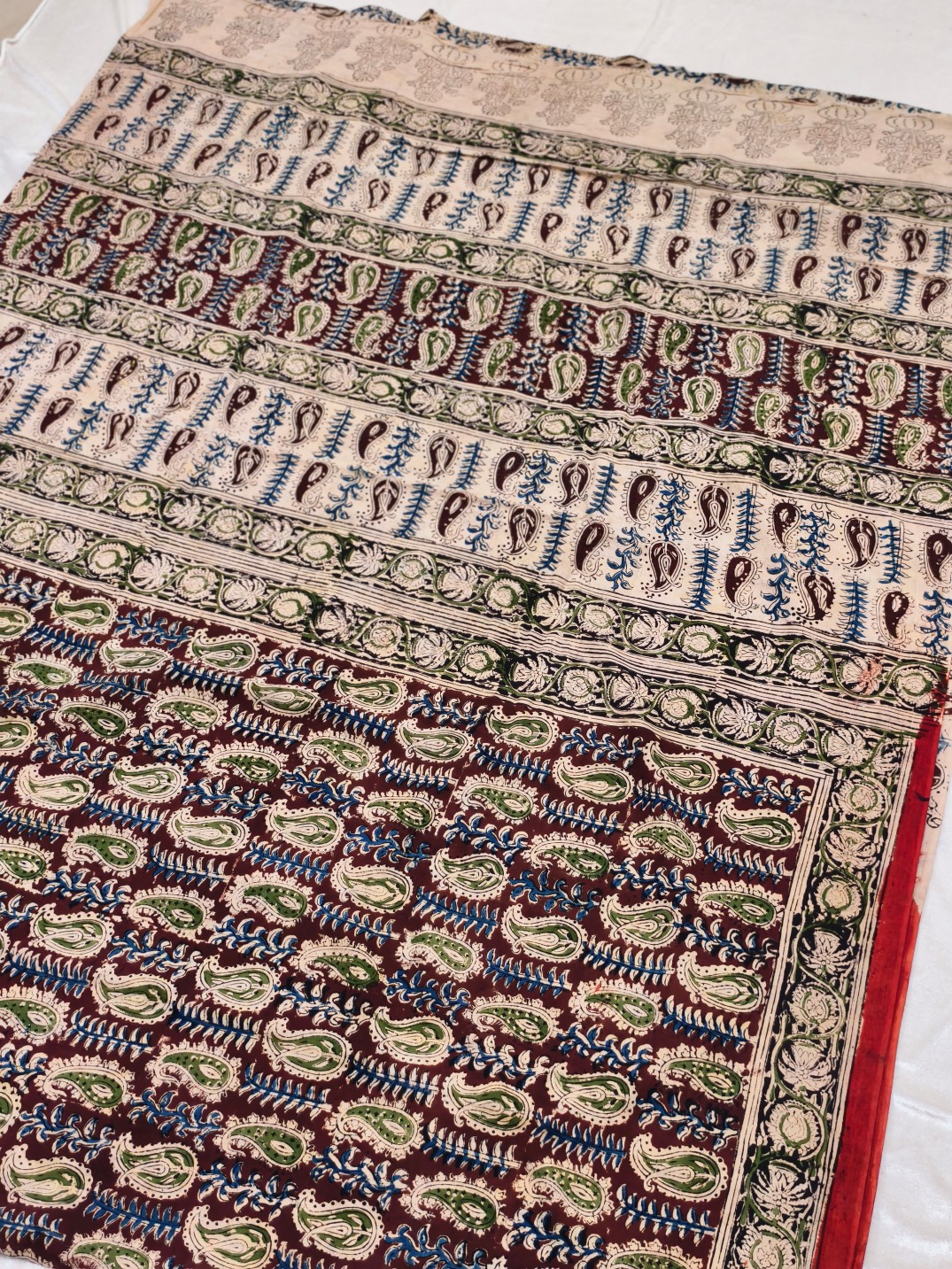 Cotton Kalamkari Saree - Image 3