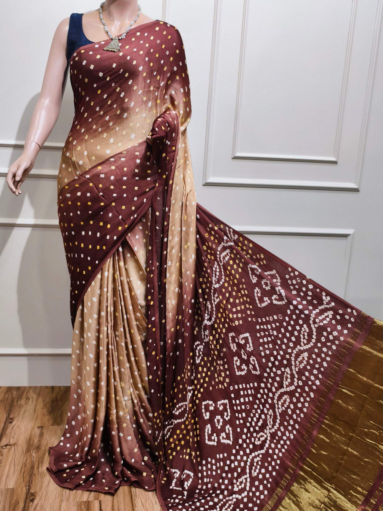 Modal Silk Bandhani
