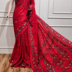 Art Silk Kantha Saree
