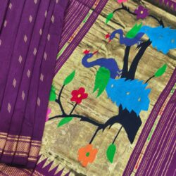 Handwoven Cotton Paithani Saree