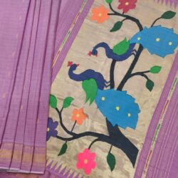 Handwoven Cotton Paithani Saree