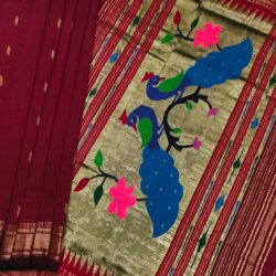 Handwoven Cotton Paithani Saree