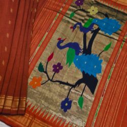 Handwoven Cotton Paithani Saree